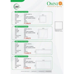 Omni Back-Lit LED Panel Light - KHM Megatools Corp.