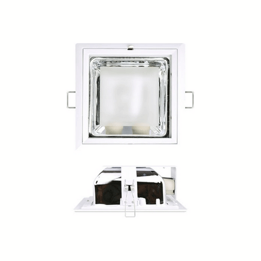 Firefly Square Horizontal Downlight Recessed Type  with Partial Frosted Glass & Groove | Firefly by KHM Megatools Corp.