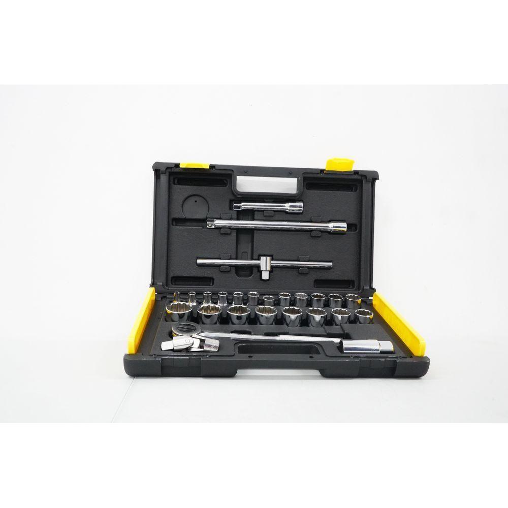 Stanley 86-478 1/2" Drive Socket Wrench Set 25pcs (1/4-1-1/4") | Stanley by KHM Megatools Corp.