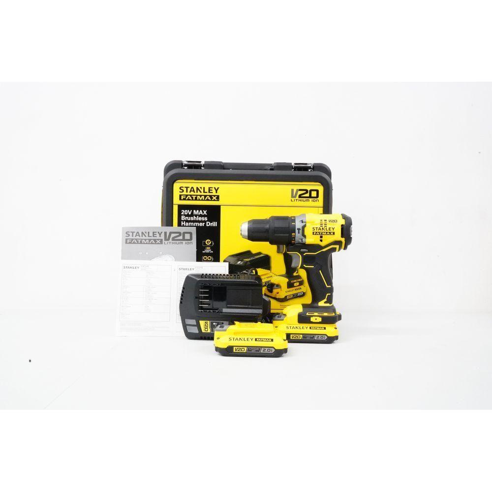 Stanley SBD715D2K 20V Cordless Brushless Hammer Drill 13mm Secondary image