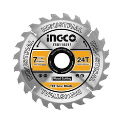 Ingco TSB118511 TCT Circular Saw Blade 7-1/4" 24T