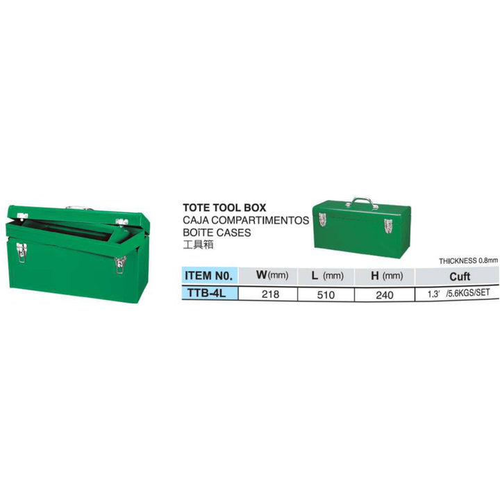 Hans TTB-4L Extra HD Metal Tool Box / Tote Tool Chest – KHM Megatools Corp.
