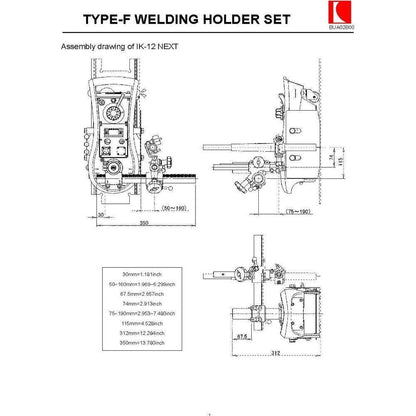 Koike Type-F Welding Torch Holder Set - KHM Megatools Corp.