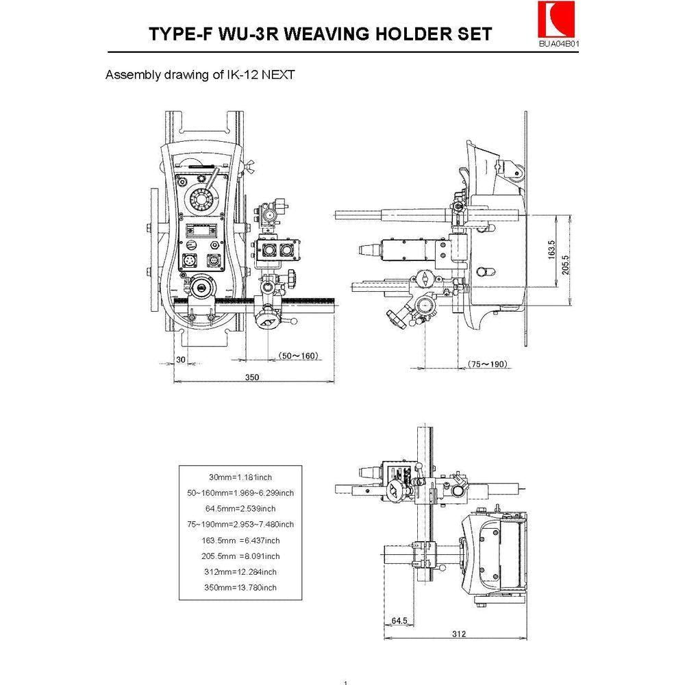 Koike Type-F WU-3R Weaving Torch Holder Set - KHM Megatools Corp.