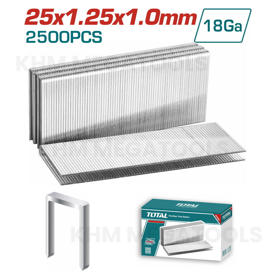 Total TAC918252 [GA 18] Crown Staple Wire 25mm