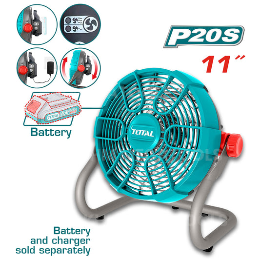 Total TFALI2002 20V Cordless Fan 11" (Bare)