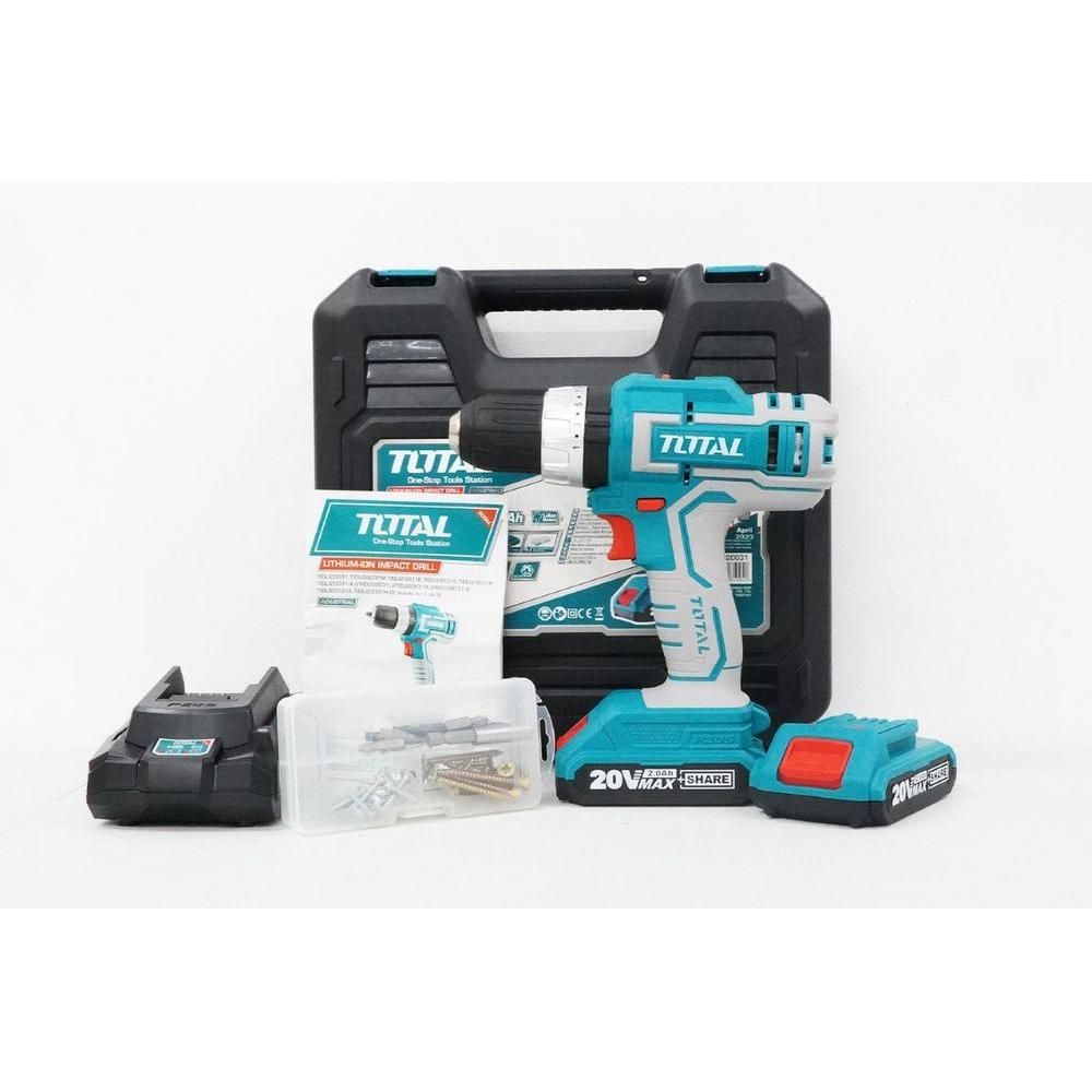 Total TIDLI20031 20V Cordless Hammer Drill | Total by KHM Megatools Corp.