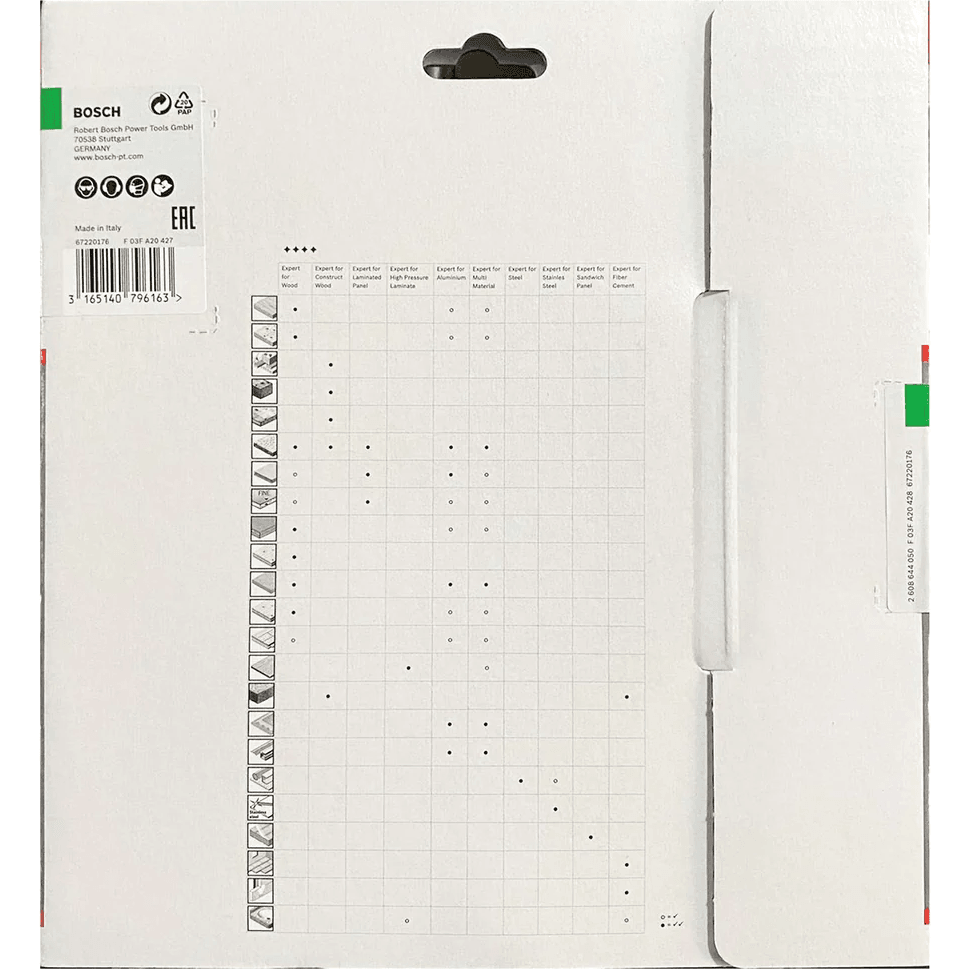 Bosch Circular Saw Blade 10" x 80T Expert for Wood (Italy) [2608642500] Secondary image