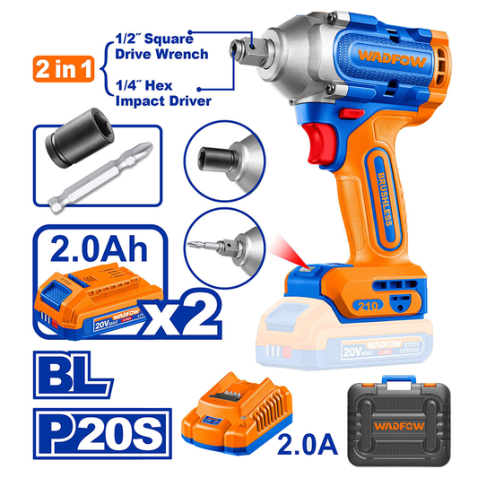 Wadfow WCD3B21 Cordless Impact Driver 20V