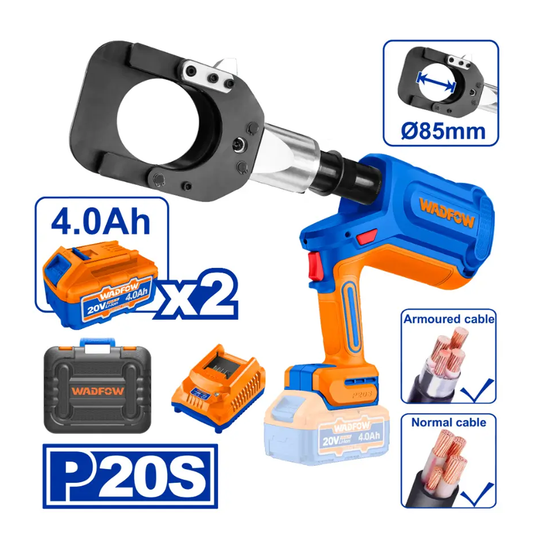 Wadfow WCR2D85 Cordless Hydraulic Cable Cutter 20V