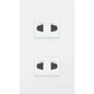 Royu WD113 2-Gang Universal Outlet Set 15A (Wide) | Royu by KHM Megatools Corp.