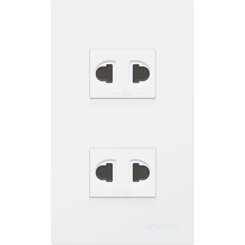 Royu WD113 2-Gang Universal Outlet Set 15A (Wide)