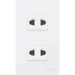 Royu WD113 2-Gang Universal Outlet Set 15A (Wide)