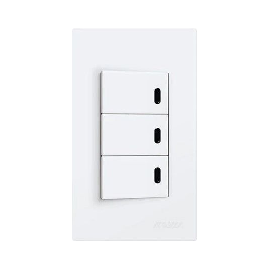 Royu WD605 3-Gang Switch with LED Set (Wide) | Royu by KHM Megatools Corp.