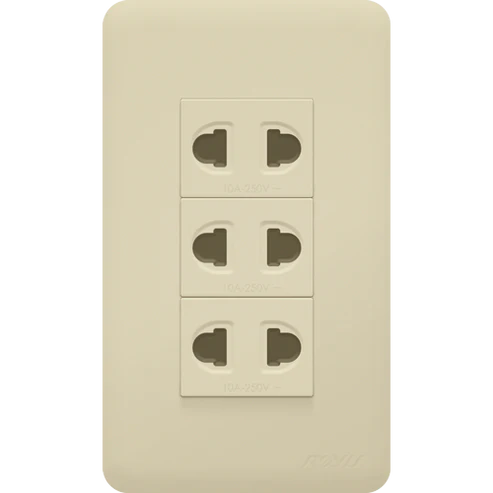 Royu WH115 3-Gang Outlet Set 10A (Classic)