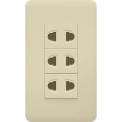 Royu WH115 3-Gang Outlet Set 10A (Classic)