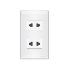 Royu WS113 2-Gang Universal Outlet Set 15A (Super Wide)