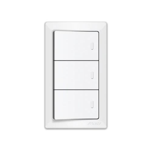 Royu WS515 3-Gang Switch Set 10A (Super Wide) | Royu by KHM Megatools Corp.