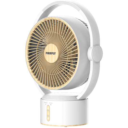 Firefly FEL663 Rechargeable Wooden Design Circulator Fan with Night Lamp | Firefly by KHM Megatools Corp.
