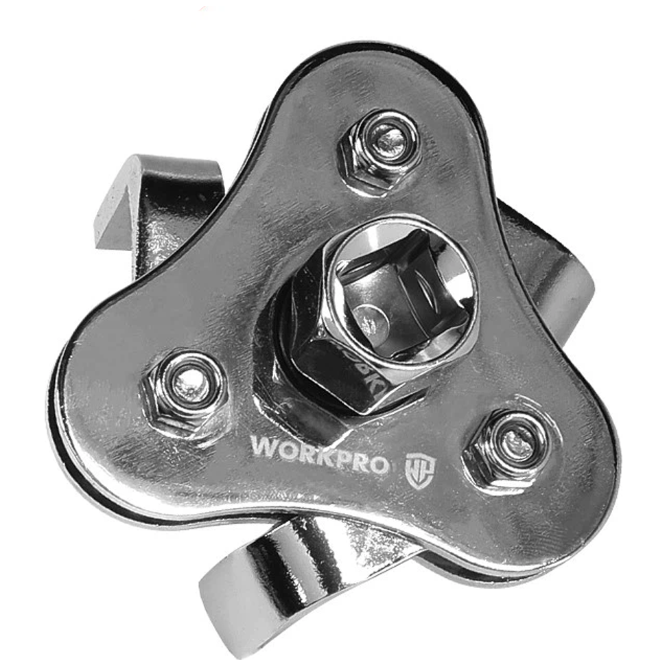 Workpro WP319011WE 3-Jaw Self Adjusting Oil Filter Wrench 1/2" | Workpro by KHM Megatools Corp. Main image
