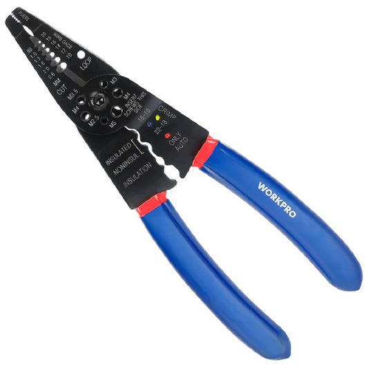 Workpro WP291003 Long Nose Multi-Purpose Wire Stripper 8" | Workpro by KHM Megatools Corp.