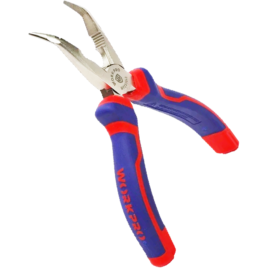 Workpro WP231043 Bent Long Nose Plier 8" | Workpro by KHM Megatools Corp.