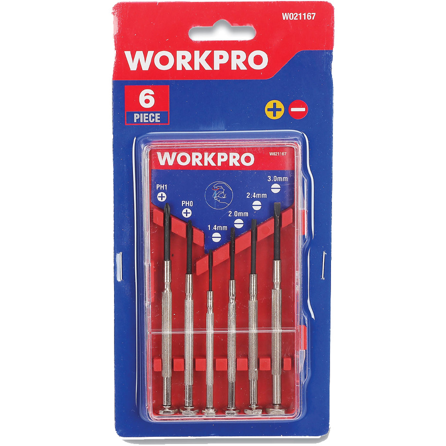 Workpro W021167WE Precision Screwdriver Set 6PCs | Workpro by KHM Megatools Corp.