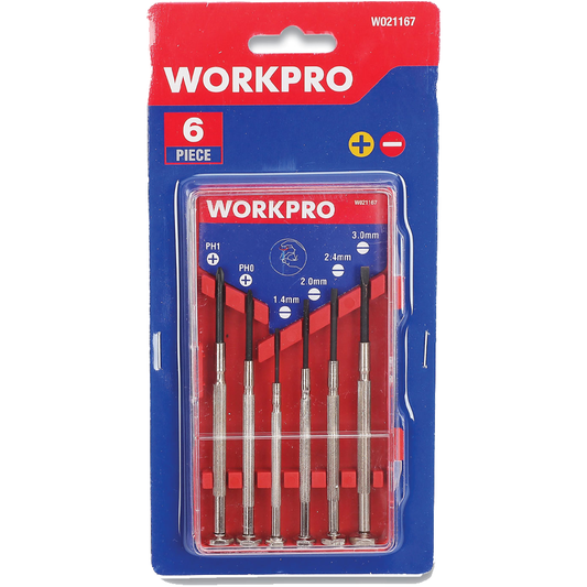 Workpro W021167WE Precision Screwdriver Set 6PCs | Workpro by KHM Megatools Corp.