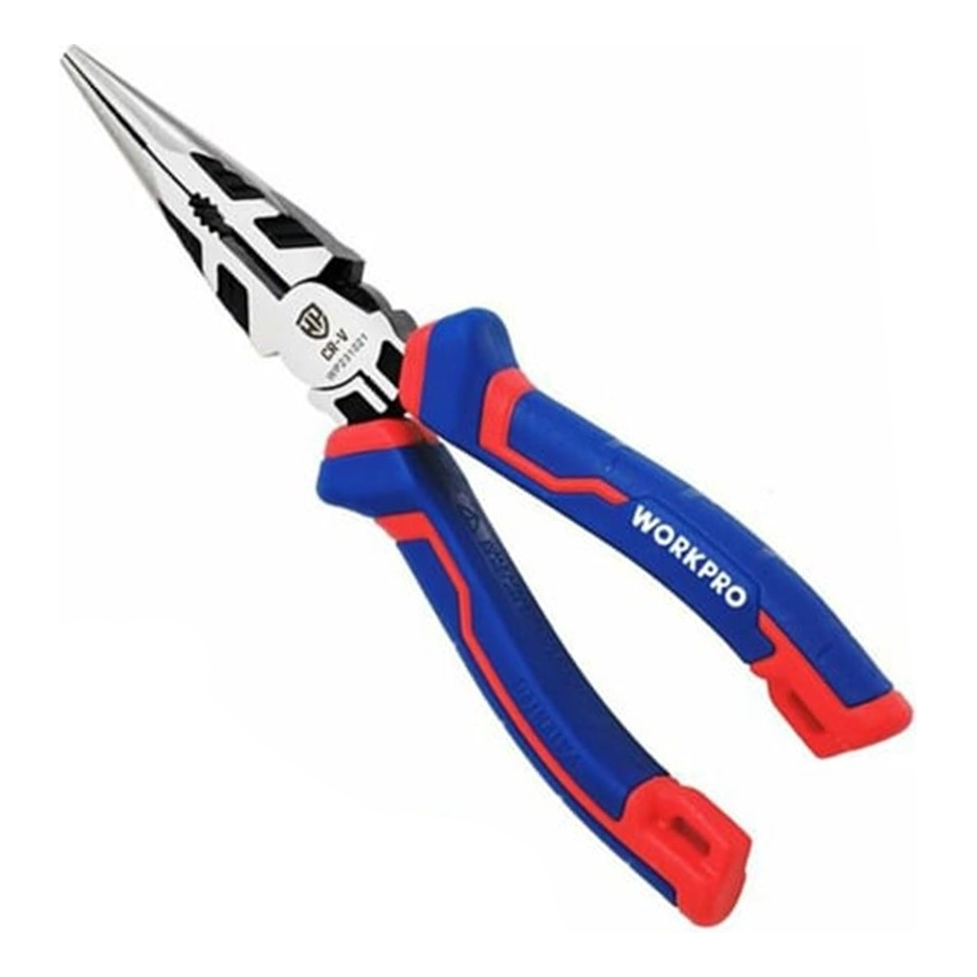 Workpro WP231021 CR-V Long Nose Plier 8" | Workpro by KHM Megatools Corp.