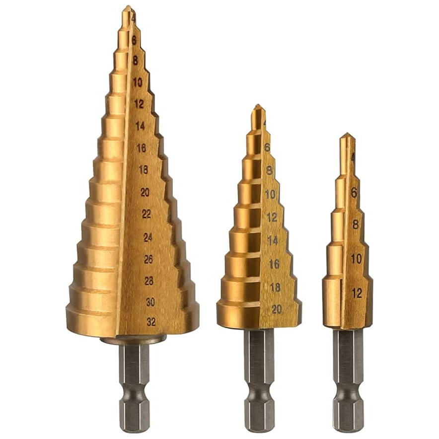 Workpro WP400423WE Straight Step Drill Bit Set 3Pcs | Workpro by KHM Megatools Corp. Main image