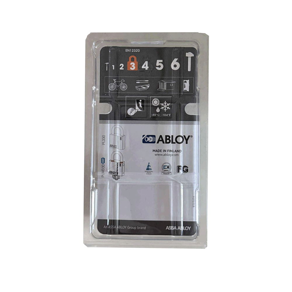 Abloy PL330/50 High Security Padlock (Long Shackle) | Abloy by KHM Megatools Corp.