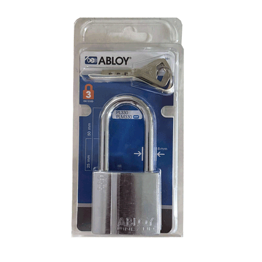 Abloy PL330/50 High Security Padlock (Long Shackle) | Abloy by KHM Megatools Corp.