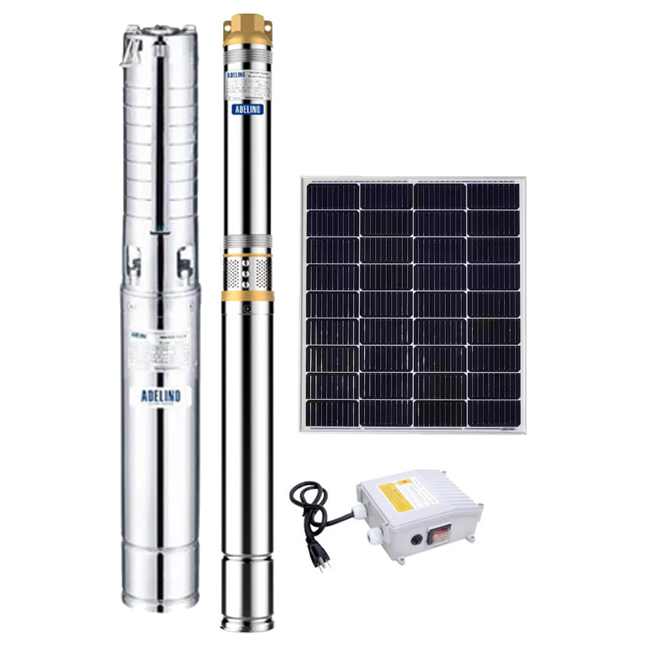 Adelino Solar Powered Submersible Deep Well Pump