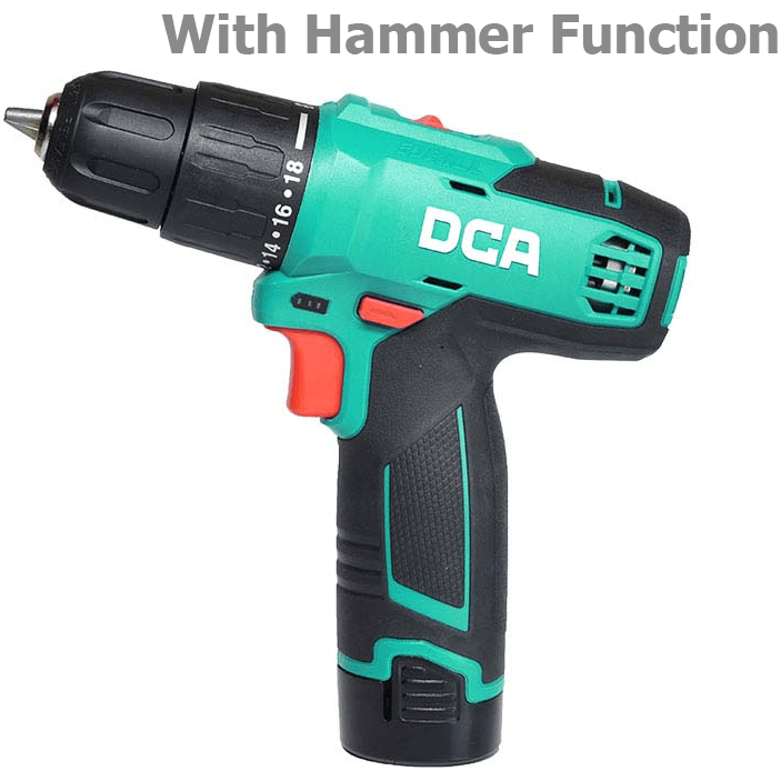 DCA ADJZ1202i-E 12V Cordless Hammer Drill 10mm [Kit] - KHM Megatools Corp. Main image