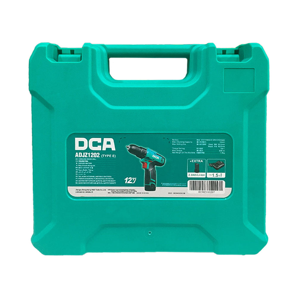 DCA ADJZ1202-E 12V Cordless Drill / Driver 10mm [Kit] | DCA by KHM Megatools Corp.