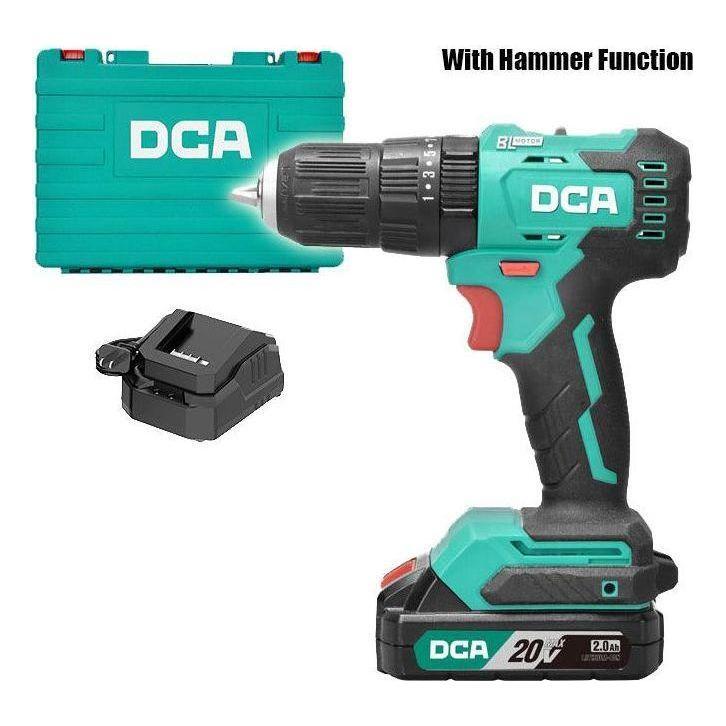 DCA ADJZ2050i DM 20V Cordless Brushless Hammer Drill / Driver 13mm - KHM Megatools Corp. Main image