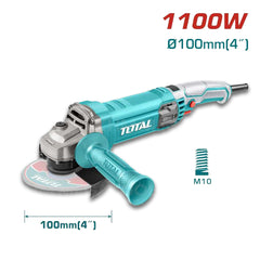 Total TG11010056 Angle Grinder 4" 1,100W