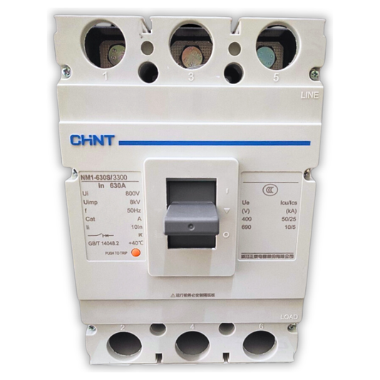 Chint NM1-630S/3300 Moulded Case Circuit Breaker (Type S-3 Pole MCCB) | Chint by KHM Megatools Corp.