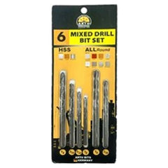 ARTU Mixed HSS and Masonry Drill Bit Set 6Pcs (MM)