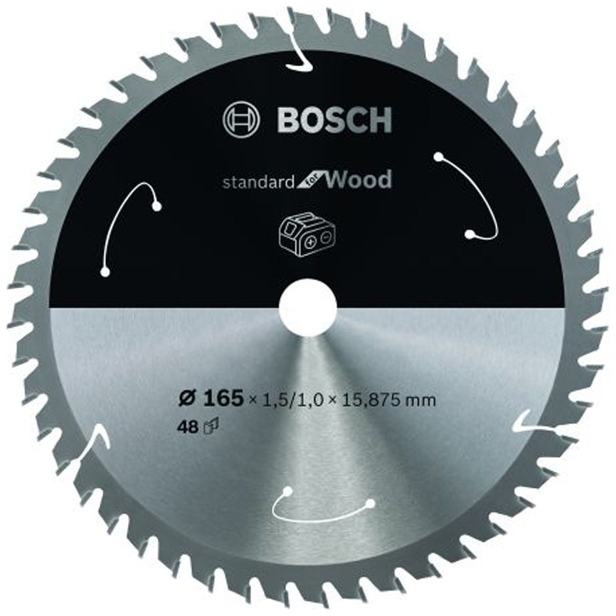 Bosch Circular Saw Blade Standard for Wood 165mm x 48T(2608837683) | Bosch by KHM Megatools Corp. Main image