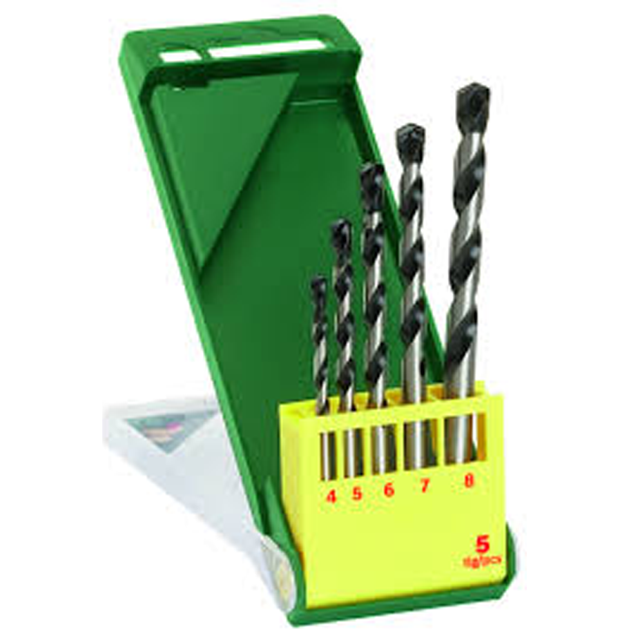 Bosch Concrete Drill Bit Set 5Pcs (4/5/6/7/8 mm) (2607019445) | Bosch by KHM Megatools Corp. Main image