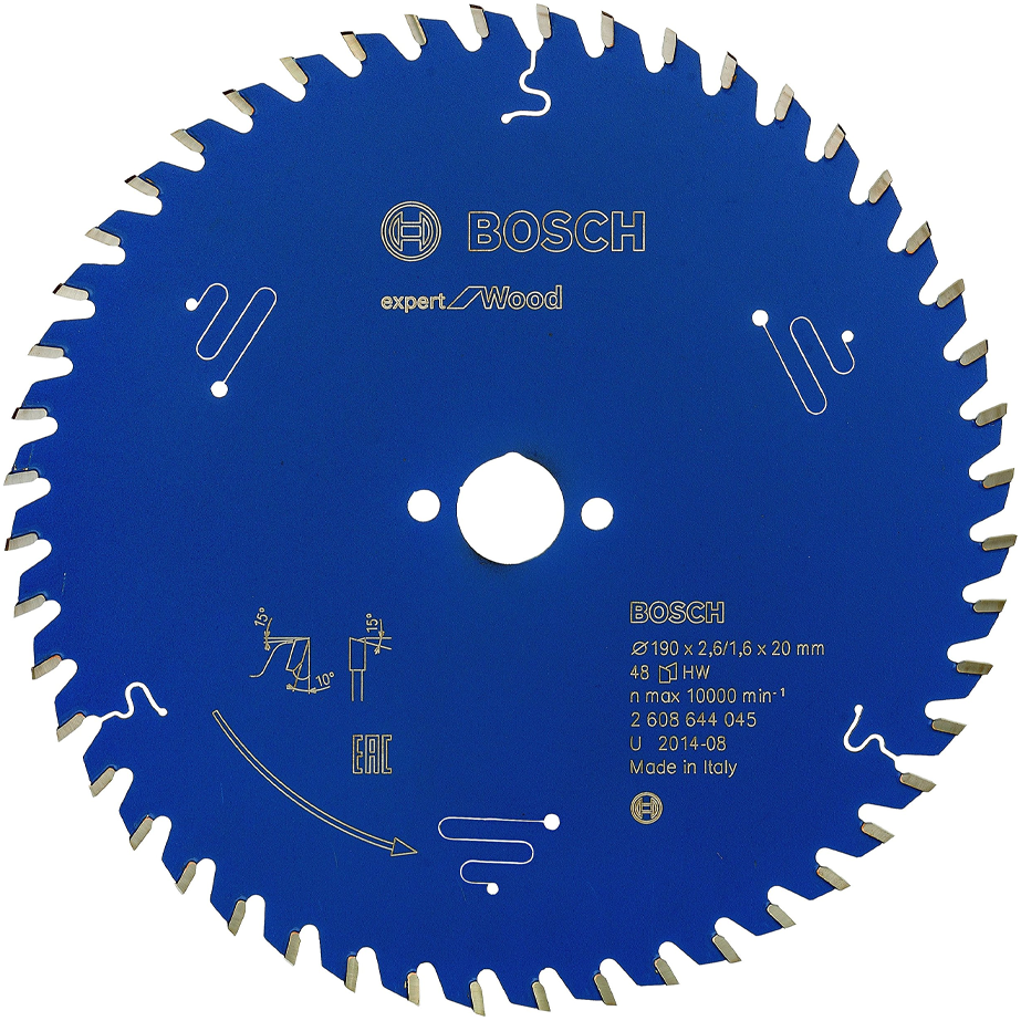 Bosch Circular Saw Blade Expert for Wood 7-1/2"x48T (2608644045) | Bosch by KHM Megatools Corp.