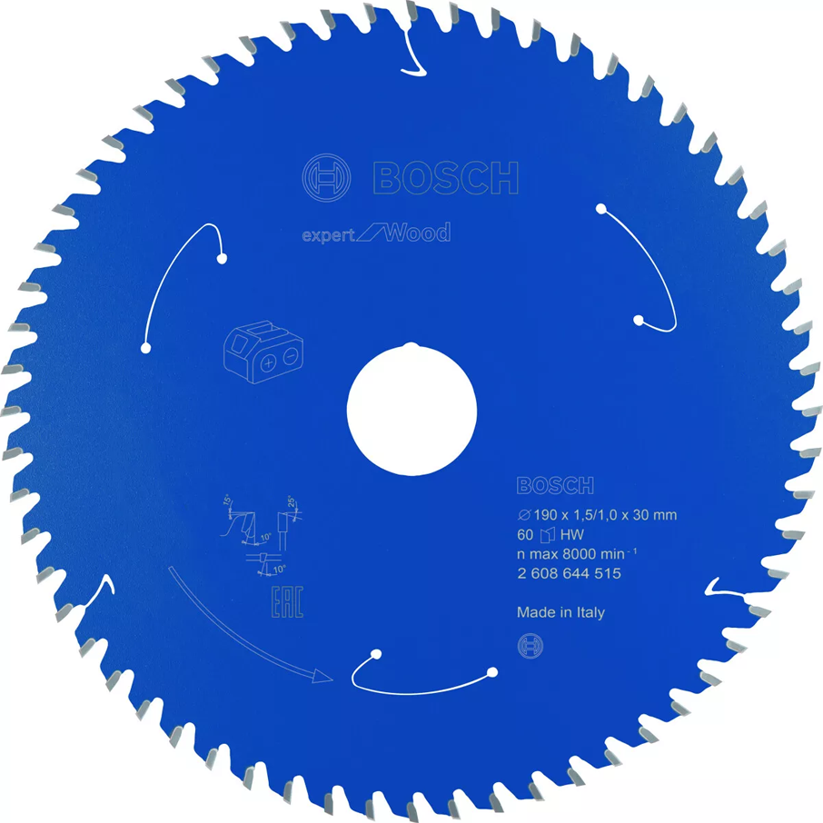 Bosch Circular Saw Blade Expert for Wood 7-1/2"x60T (2608644515) | Bosch by KHM Megatools Corp. Main image