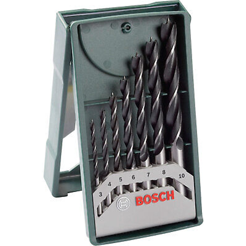 Bosch Wood Drill Bit Set 7Pcs (3/4/5/6/7/8/10mm) (2607019580) | Bosch by KHM Megatools Corp. Main image