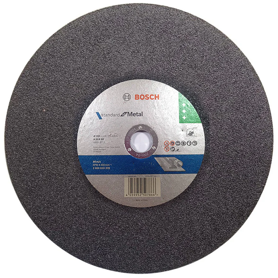 Bosch Cut-off Wheel / Abrasive Disc Standard for Metal Single Ply 14" ( 2608619378 ) | Bosch by KHM Megatools Corp.