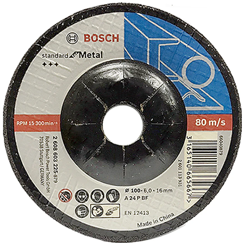 Bosch Grinding Disc Standard for Metal 4" (2608603225) | Bosch by KHM Megatools Corp.