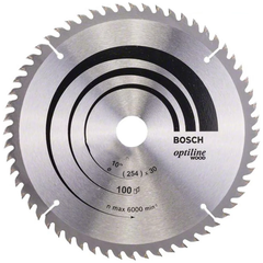 Bosch Circular Saw / Miter Saw Blade Optiline Clean Cut for Wood 10"x100T (2608640910) | Bosch by KHM Megatools Corp.