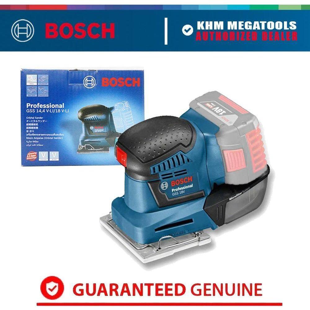 Bosch GSS 18V-Li Cordless Finishing Sander 113x101mm 18V (Bare) | Bosch by KHM Megatools Corp.