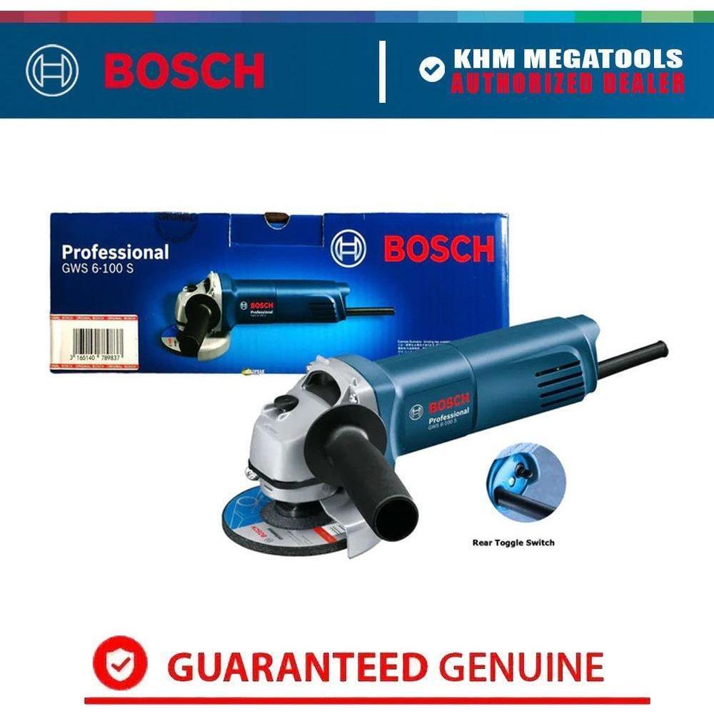 Bosch GWS 6-100 S Angle Grinder 4" (100mm) 710W [Rear Toggle Switch] | Bosch by KHM Megatools Corp.