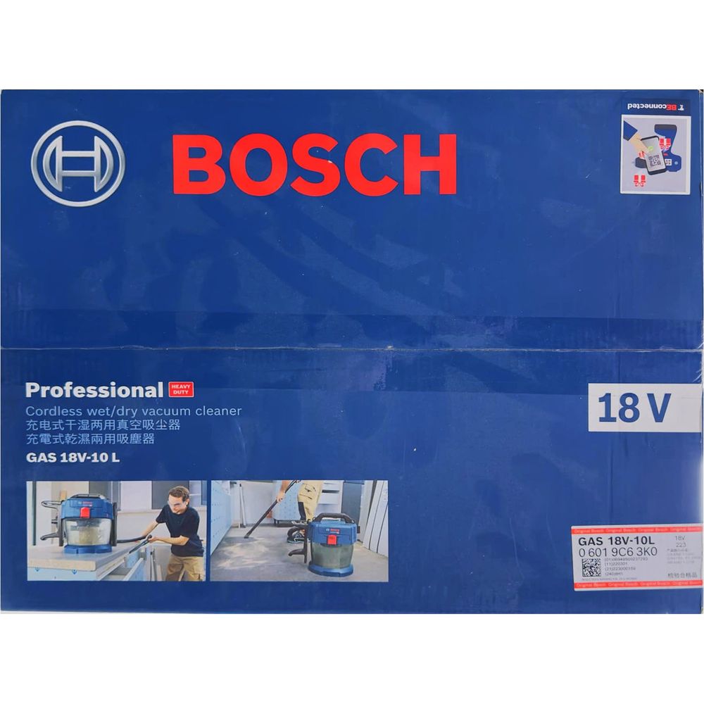 Bosch GAS 18V-10L Cordless Wet & Dry Vacuum / Dust Extractor 6L 18V [Bare] | Bosch by KHM Megatools Corp.